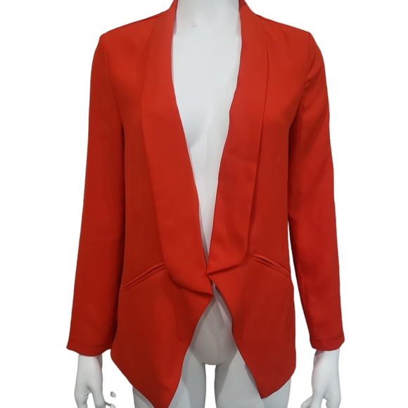 Miss Punctuality Red Lightweight Blazer - Picture 7 of 11